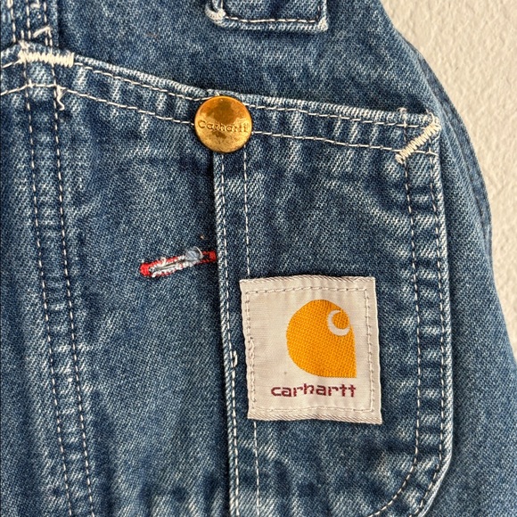 Vintage Carhartt Classic Blue Overall. Super cute and has a nice oversized fit. - Picture 2 of 4